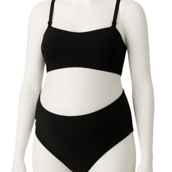 Summer Mae Maternity Black 2 pc Bikini Size M NWT - Picture 1 of 6